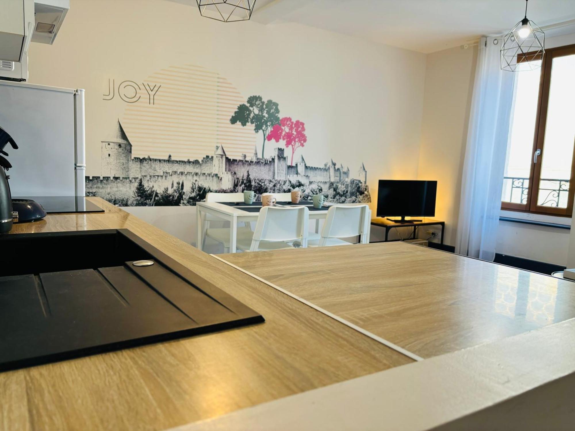 Spacieux, Climatise, Quartier Calme, Proche Chateau, Le Cocon De Joy Каркасон Екстериор снимка